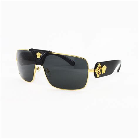 versace glasses mens black and gold|men's Versace sunglasses with gold.